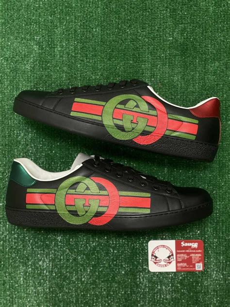 gucci ace sneakers green|gucci ace sneakers interlocking g.